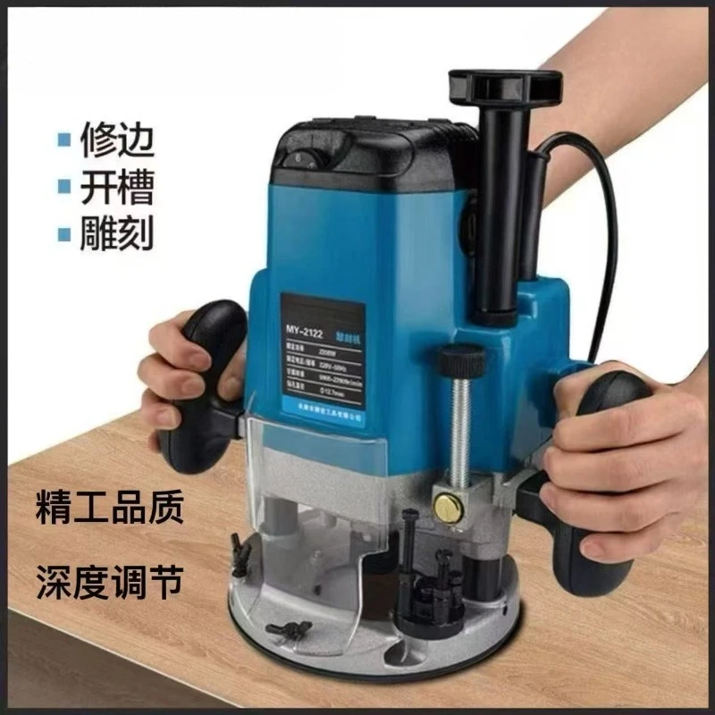 Woodworking Bakelite Milling Flip-chip Big Gong Machine Multi-functional Trimming, Slot Machine Tenoning Tool Handheld