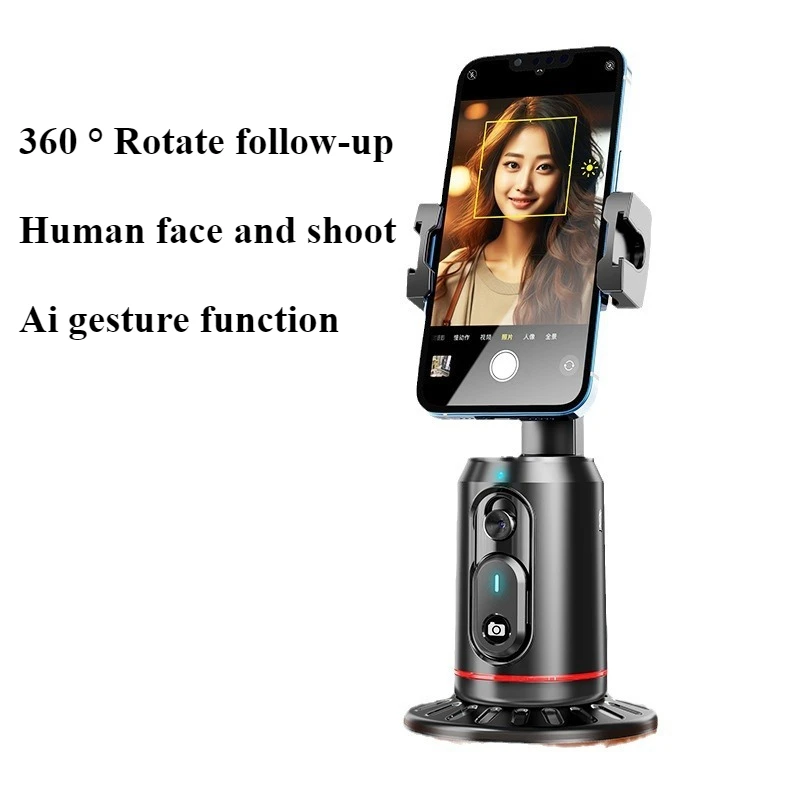 Auto Tracking Shooting For Phone GoPro Action Camera Gimbal Recognition Face Track 360 Rotation with 1/4 Port Gimbal Camera