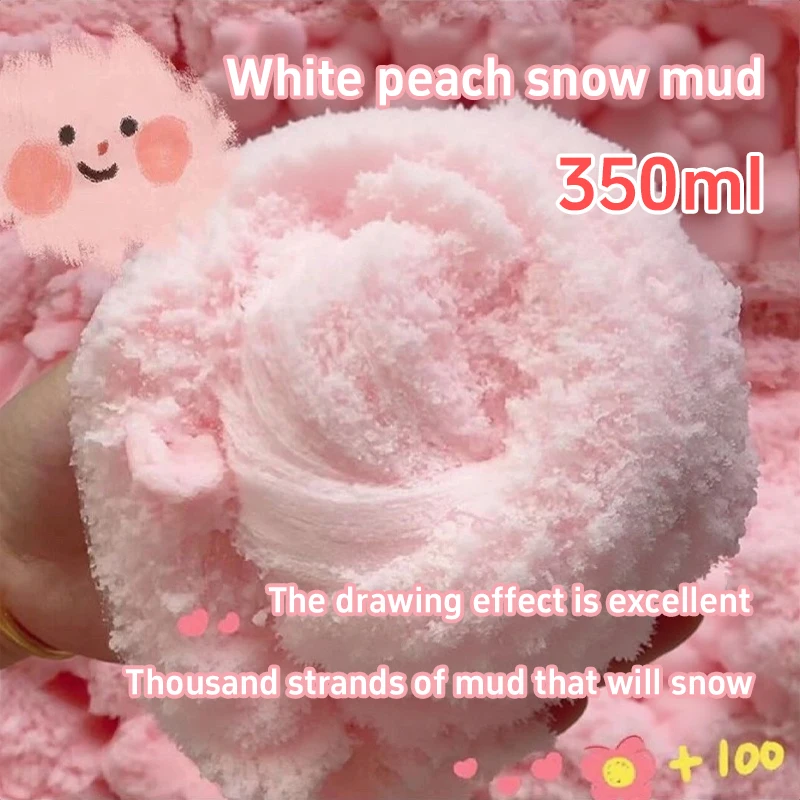Sea Salt Wire Drawing Slime Fluffy Snow Texture Stretchy Slime Kit Fun Stress Relief Fidget For Anxiety Relief & Sensory Play