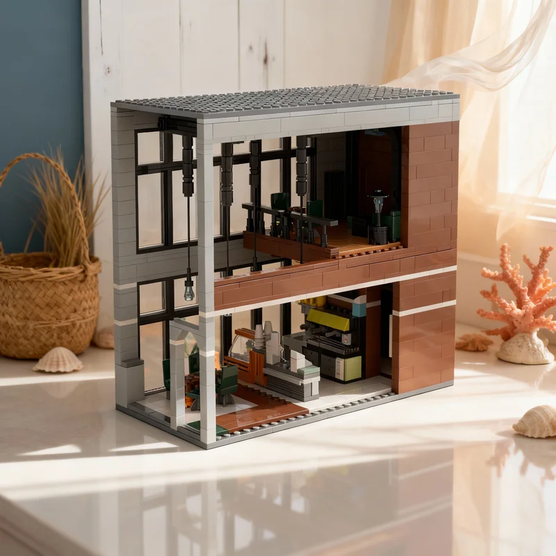 

Набор для сборки «Кофейня из фильма» (1080 деталей), конструктор, идея для подарка на Рождество, развивающая игрушка, креативный конструктор из кирпичиков