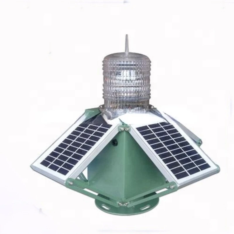 Solar Powered Marine Navigation Lanterns 5 Emitting Color Adjustable Four Solar Panels