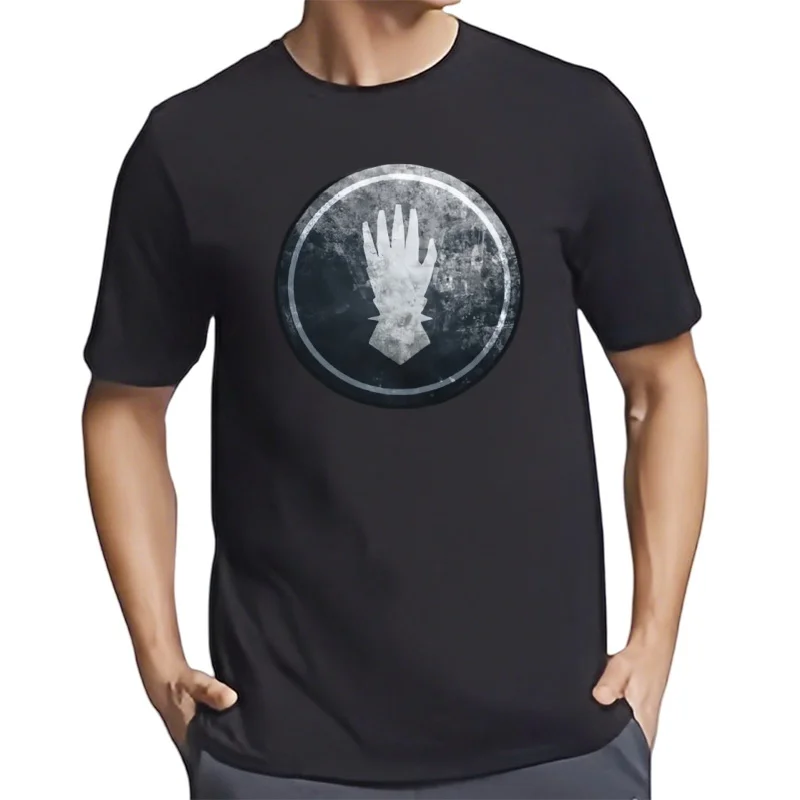 Camiseta de Iron Hands para hombre, ropa con diseño personalizado, moda coreana, negra, Verano