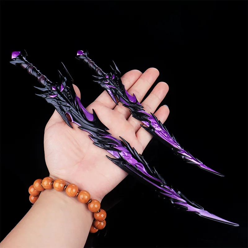 Espada Katana de la paz de 8,6/11,4 pulgadas, tamaño Real, juego de sable samurái japonés, aleación, Katana, accesorios de utilería para Cosplay, regalos de decoración del hogar