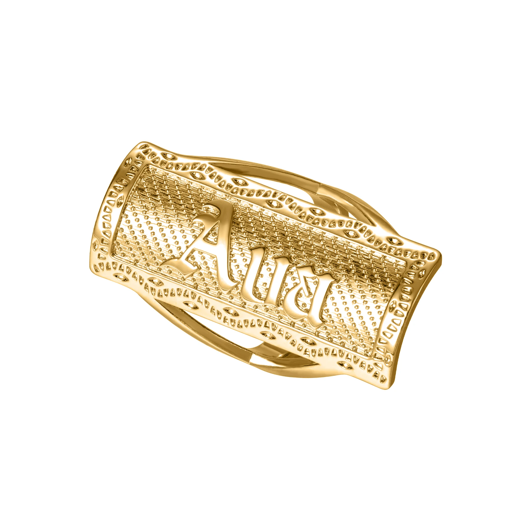 3D Jewelry Personalized Men's Nameplate Ring Custom Handmade Classic Name Ring Stainless Steel Women Jewelry Gift for Girlfriend