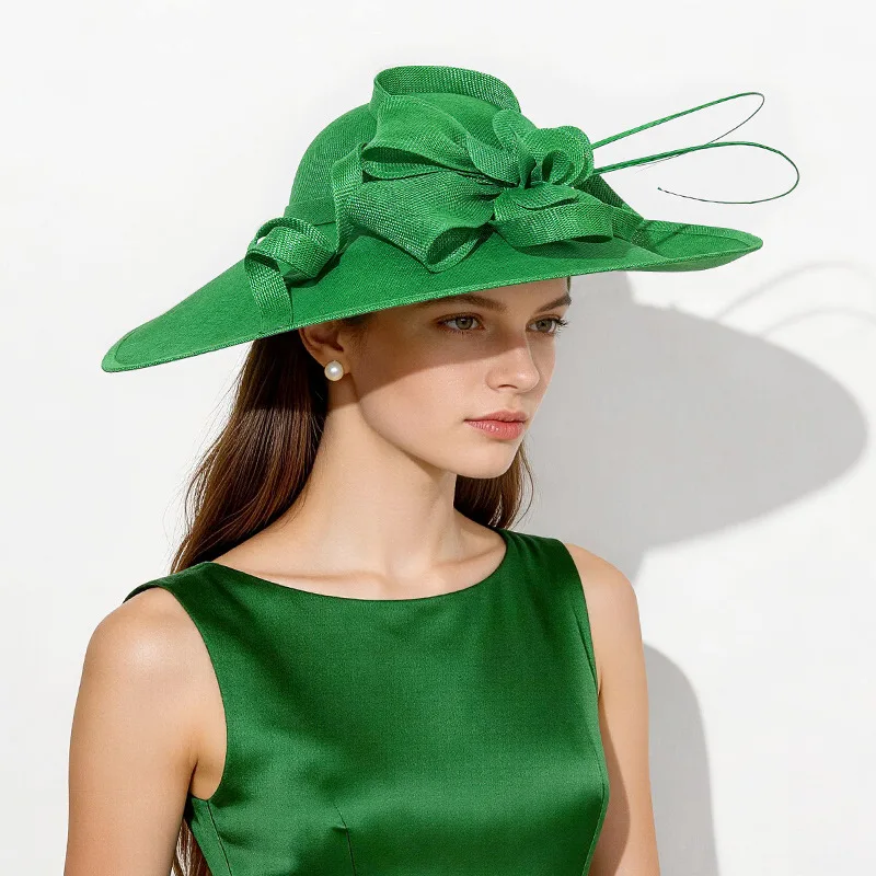 Christmas Sinamay Fascinator Perfect Wedding Hat Unique Derby Party Hat Fashion Church Hats Bride Headband Fascinators Women