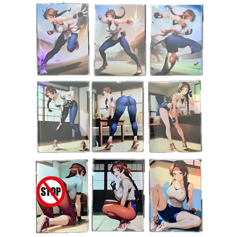 

9 шт./компл., аниме King of Fighting Games, уличный истребитель Саказаки Юрий Богиня ACG, сексуальная телесная карта, боевая игрушка, подарочная коллекционная карта