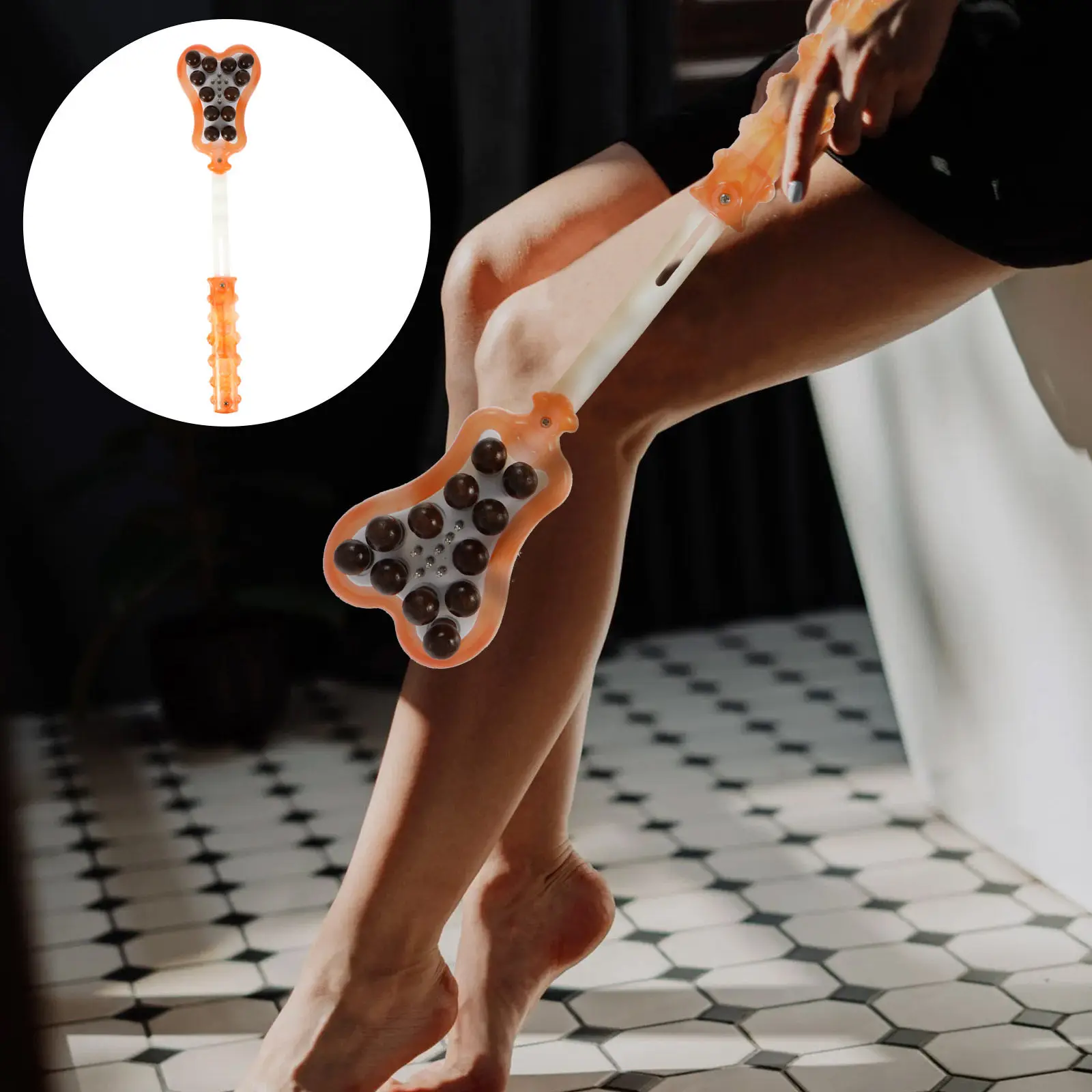 

Wooden Body Massage Hammer Pat Ergonomic Design Pain Relief Tool for Neck Shoulder Back Legs Feet Improve Circulation Stress