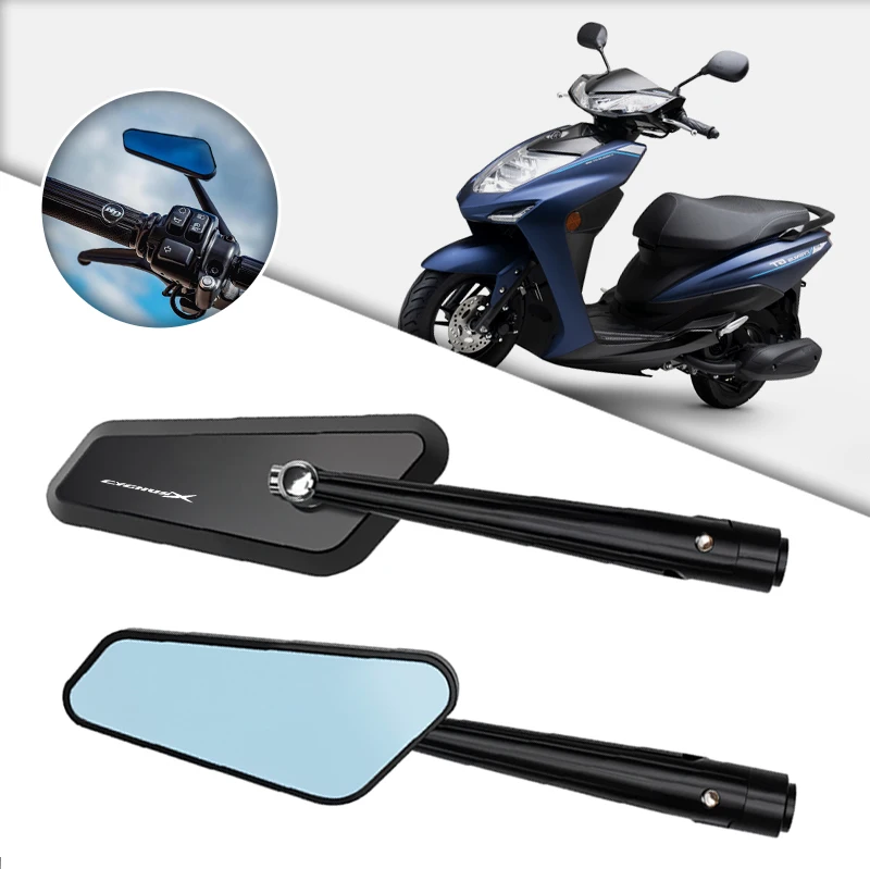 CNC Aluminum Motorcycle Rear View Mirror Side Wing Rearview Reflector Mount For YAMAHA CYGNUSX 125 CYGNUS X 125 SMAX 155 BWS R