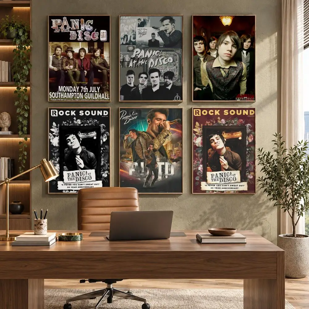 P-Panic At The D-Disco Poster High-Quality Waterproof Wall Decal for Study, Living Room & Garage, Great Gift for Fans