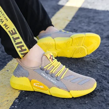 남성용 경량 가황 운동화, 러닝 운동화, 운동화, 메쉬 캐주얼 신발, 락업, 패션 