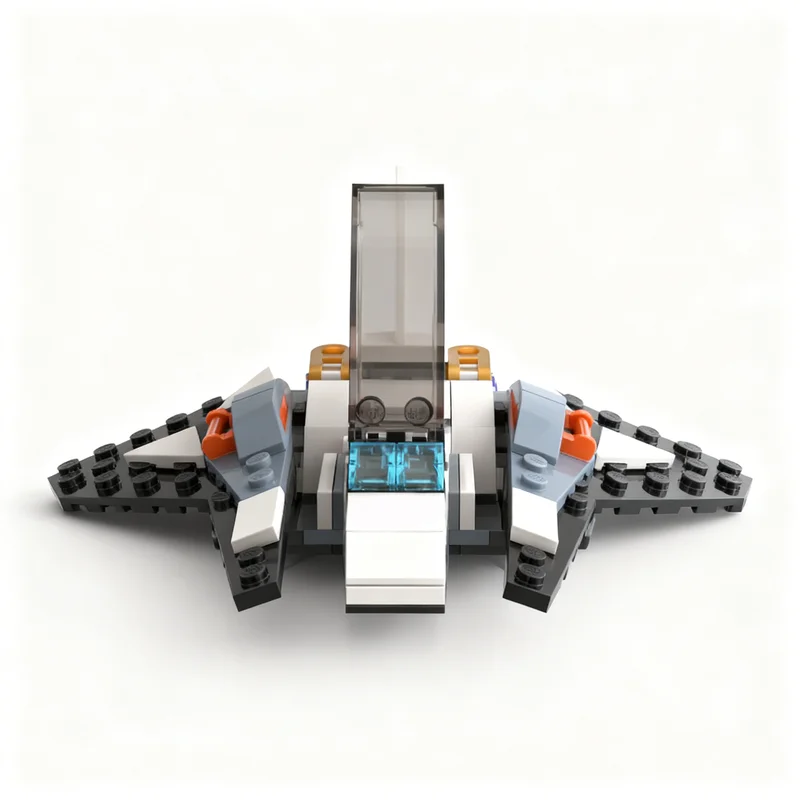 107pcs MOC City Space Vic Viper 31134 C Mod Ship Building Blocks Kit Creative Set Challenge Collectible Toy Gift For Hobbyists
