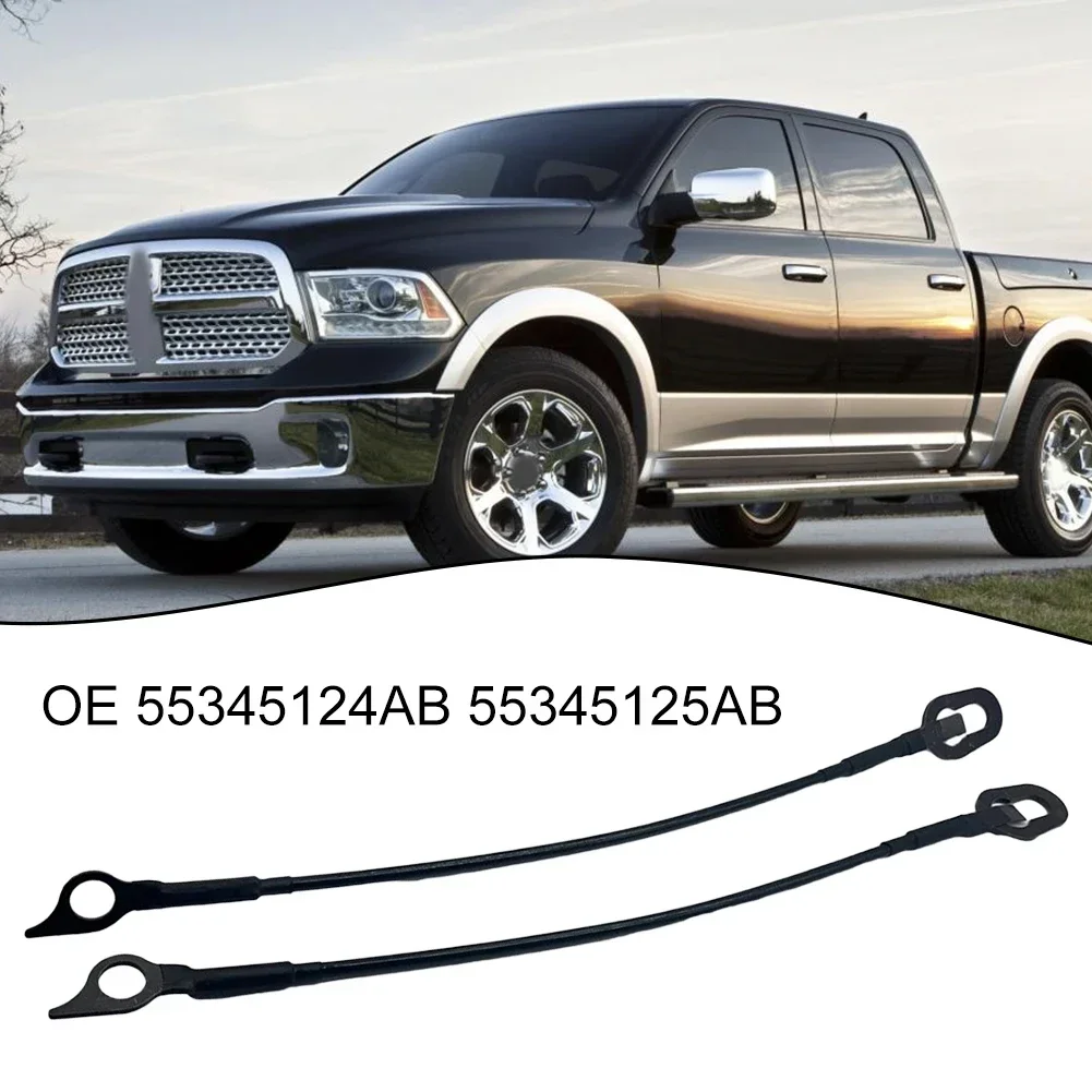 2x Car Rear Tailgate Cables Support Straps Auto Exterior High-efficient Tailgate For 1994-2002 Ram-Pickup Truck  55345124AB