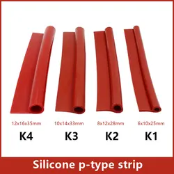 1/3/5 meters P type high temperature oven door window silicone rubber sealing strip weatherstrip weatherstrip oven parts