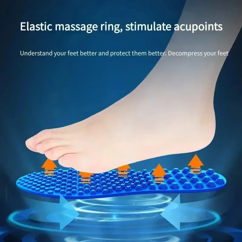 1/2 Pair Finger Pressure Board Massage Insole Relieve Foot Fatigue Shoes Insoles Men Woman Shoe Pads Soft Sports Casual ShoePad