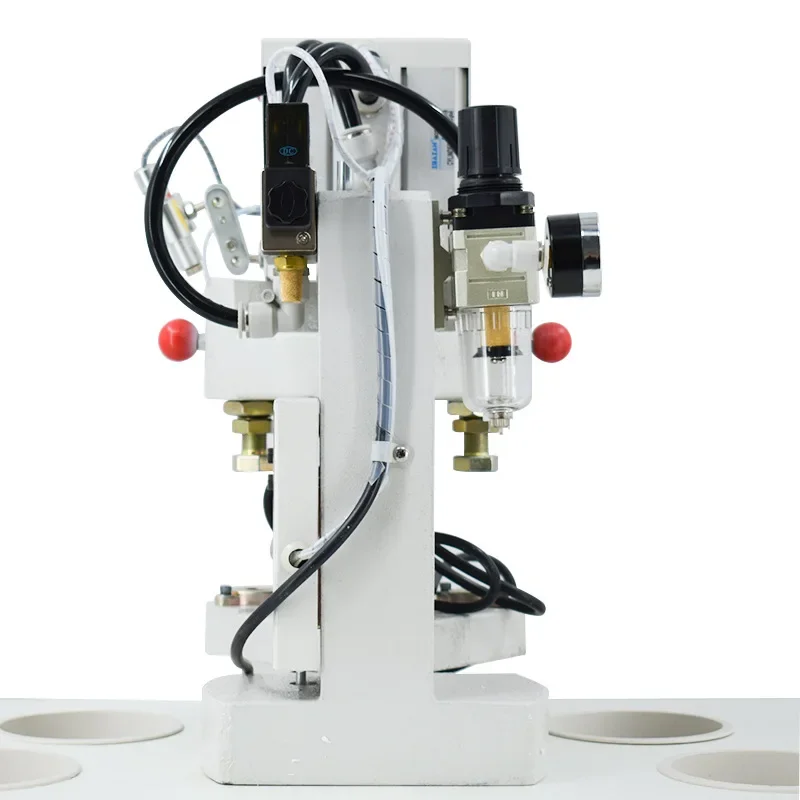 Machine à boucle pneumatique à trois têtes, comptage automatique avec fonction de retard, anti-batteur de sécurité, nouvelle boucle pneumatique