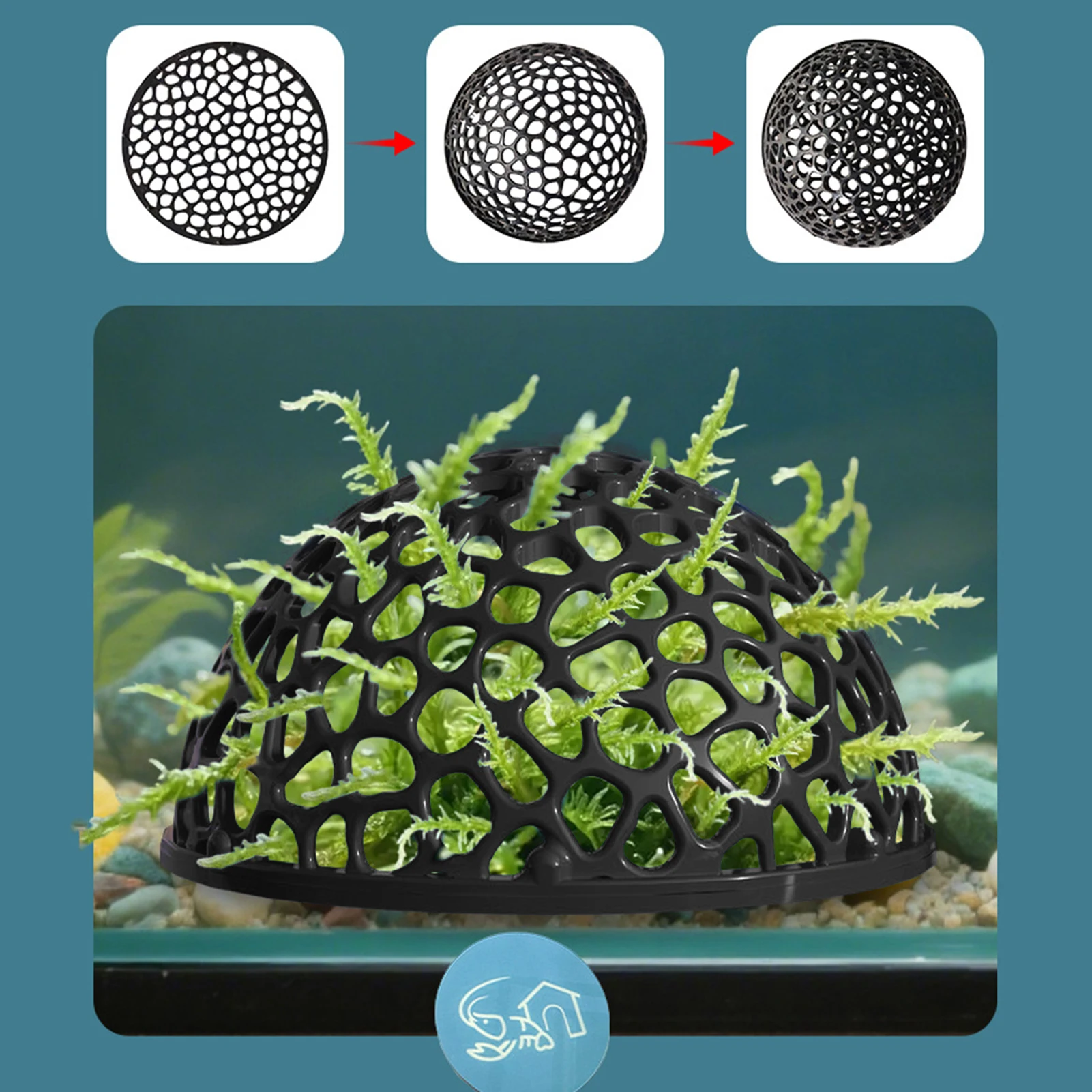 Aquarium Fish Hide - ที่ซ่อนตัวในตู้ปลาสำหรับปลาขนาดเล็กและกุ้ง ใช้สำหรับเพาะพันธุ์และพักผ่อน ตกแต่งตู้ปลา ปลอดภัยเป็นที่หลบซ่อน