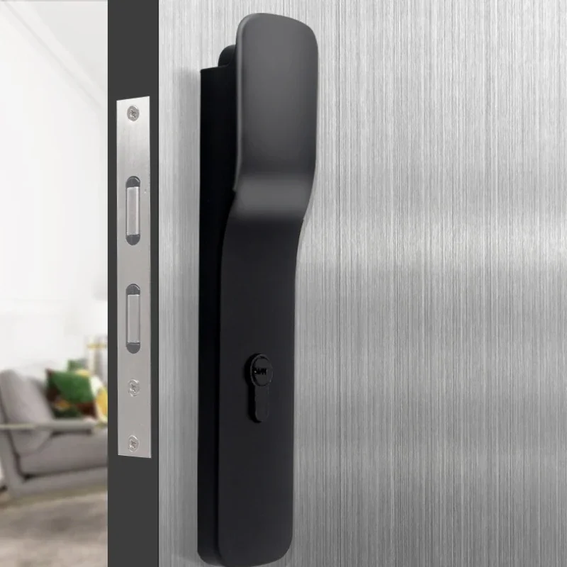 New design Invisible door lock without handle for Indoor room wooden door Silent lock body safe and anti-collision