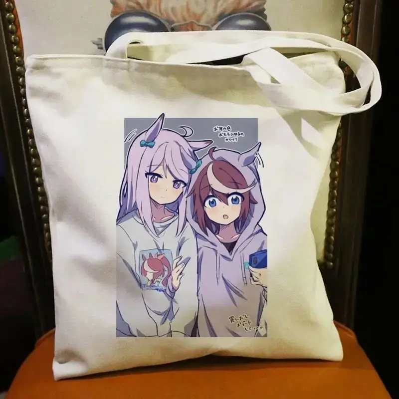 Pretty Derby Canvas Two-Dimensional Anime Student Shoulder Tote Outdoor Book Bag ANI