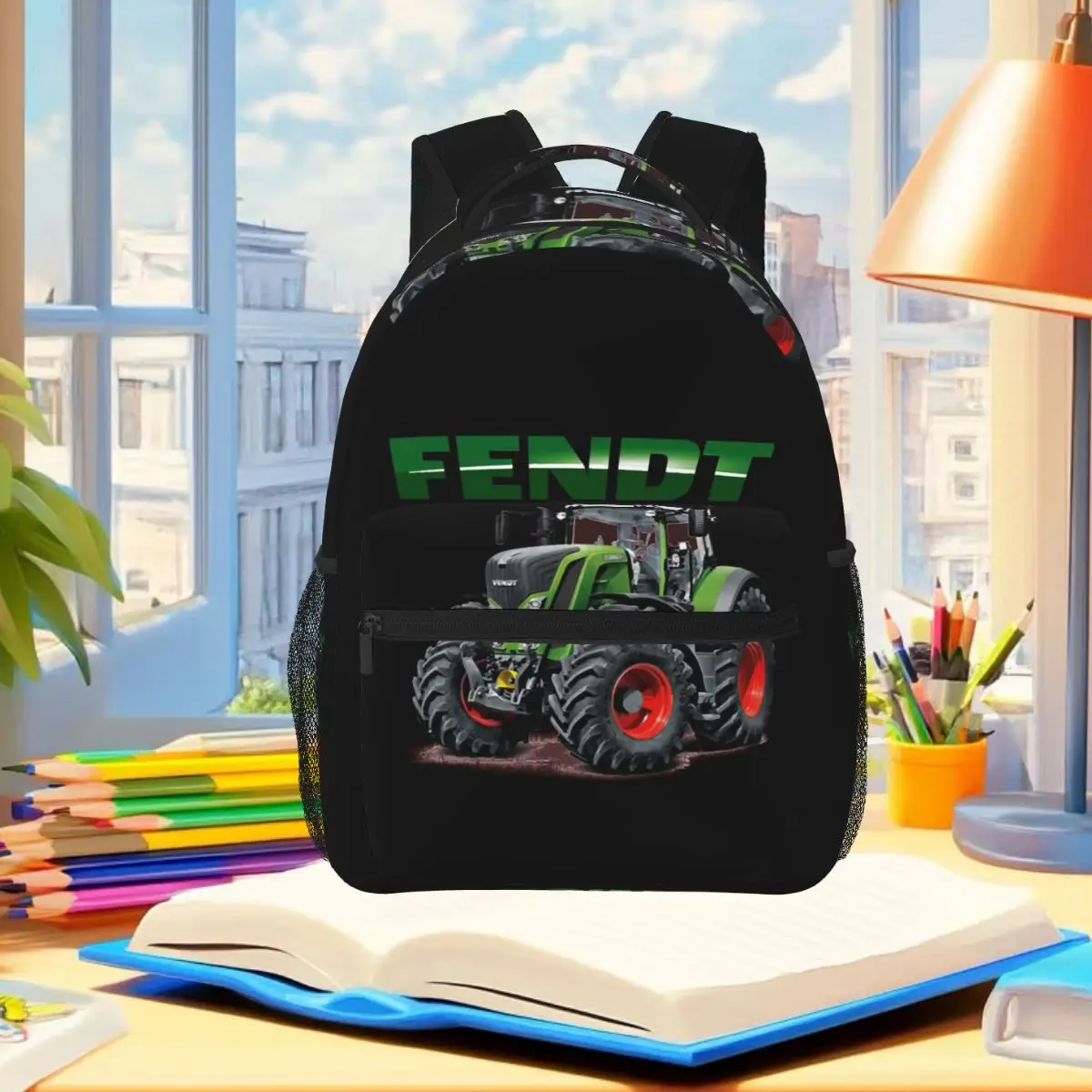 Fendt German Tractors Backpack Student Boys Girls BookBag Children School Bag Laptop Shoulder Bags for Men Women