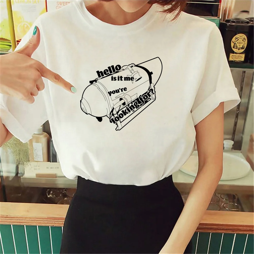 Titanic t-shirts women comic summer harajuku t-shirts girl graphic clothes