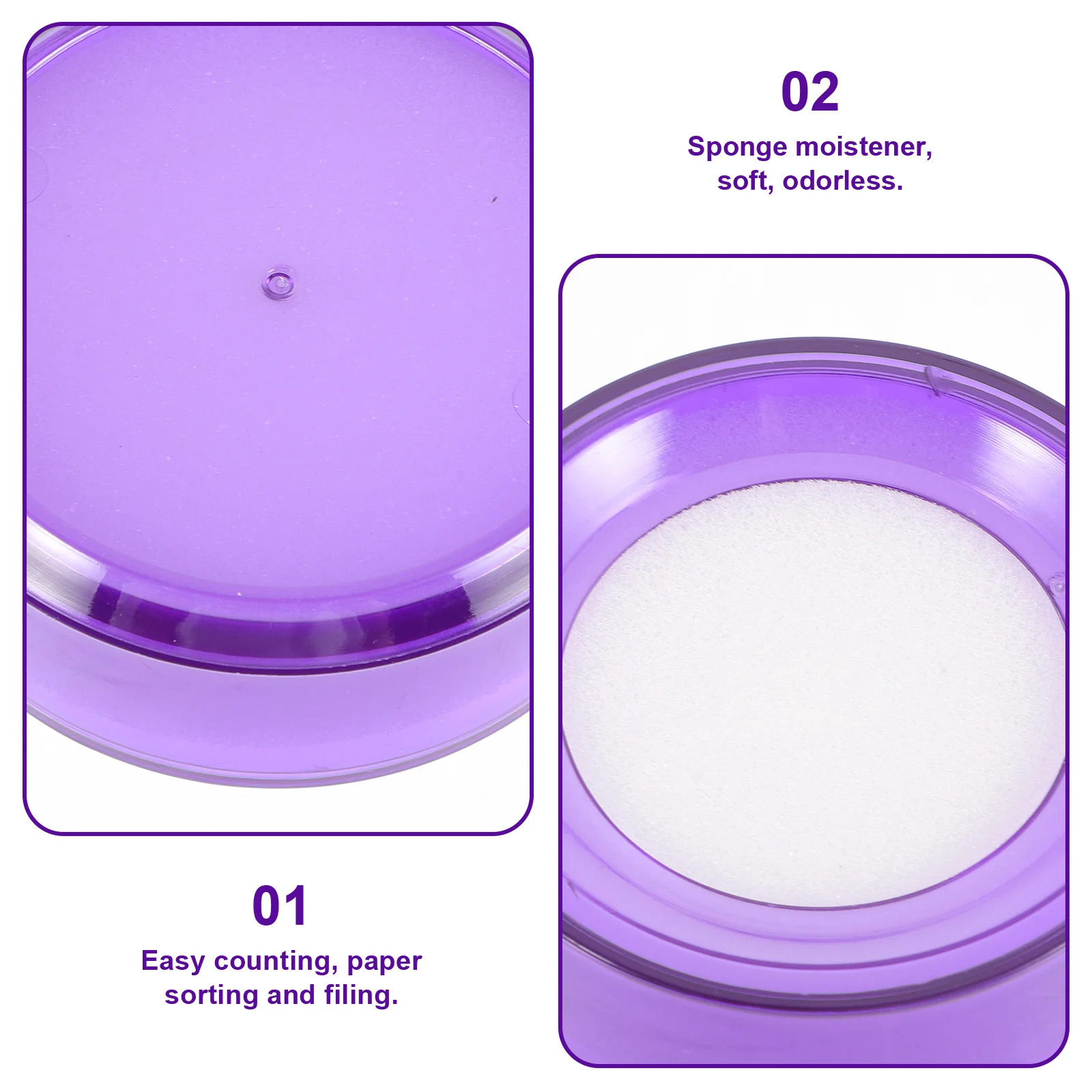 

6pcs Wet Hand Finger Moistener Sponge Water Cup For Counting Cash Sorting Paper Bank Teller Filing Clerk Use Random Color