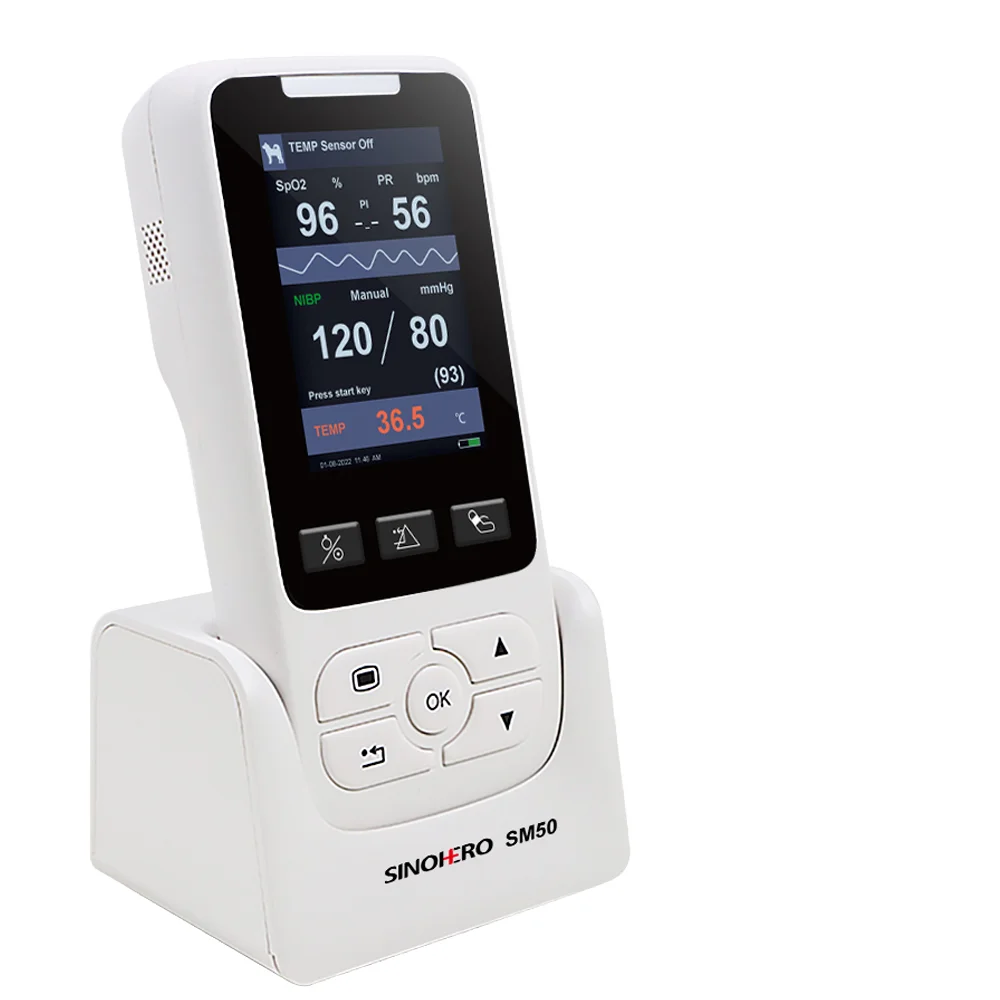 SM50 Veterinary Portable Pulse Oximeter SPO2 Saturation NIBP TEMP Handheld  fast shipping