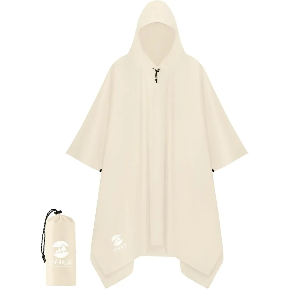 

Дождевик-пончо с капюшоном, водонепроницаемая куртка-дождевик для мужчин, женщин и взрослых