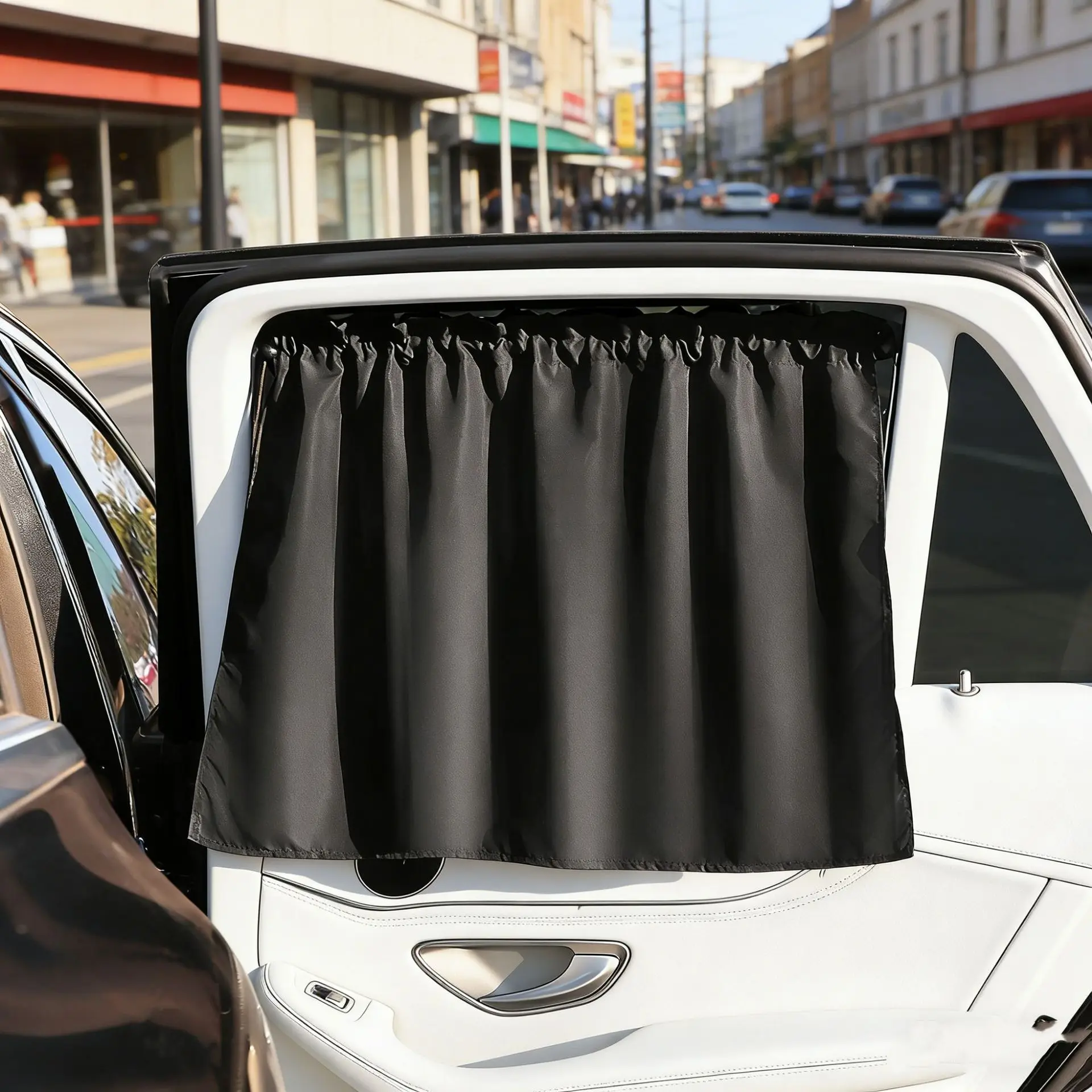 Suction Cup Type Car Window Sunshade UV Protection Thermal Insulation Side Window Sunshade Privacy Curtain for Kid Baby Children