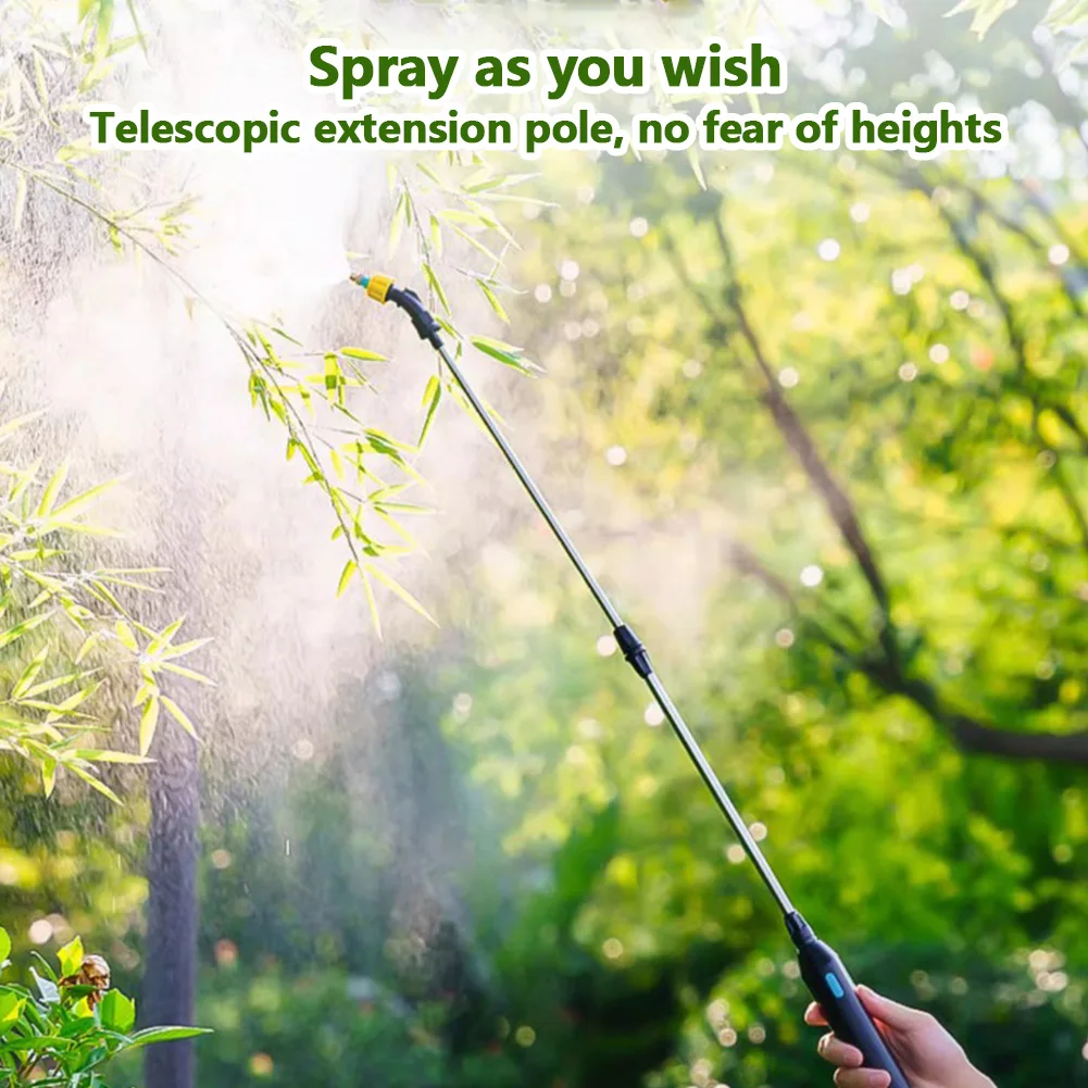 5L Electric Garden Sprayer with Telescopic Rod Electric Plant Sprayer USB Charging Electric Sprayer for Garden Lawn Farm