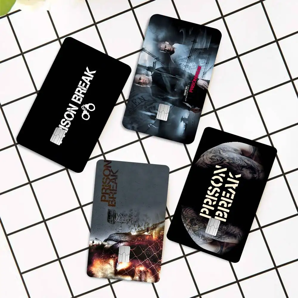 PrisonS Break Classic TV Minimalist Laser Bank Card Stickers Removable Personal Style Decor