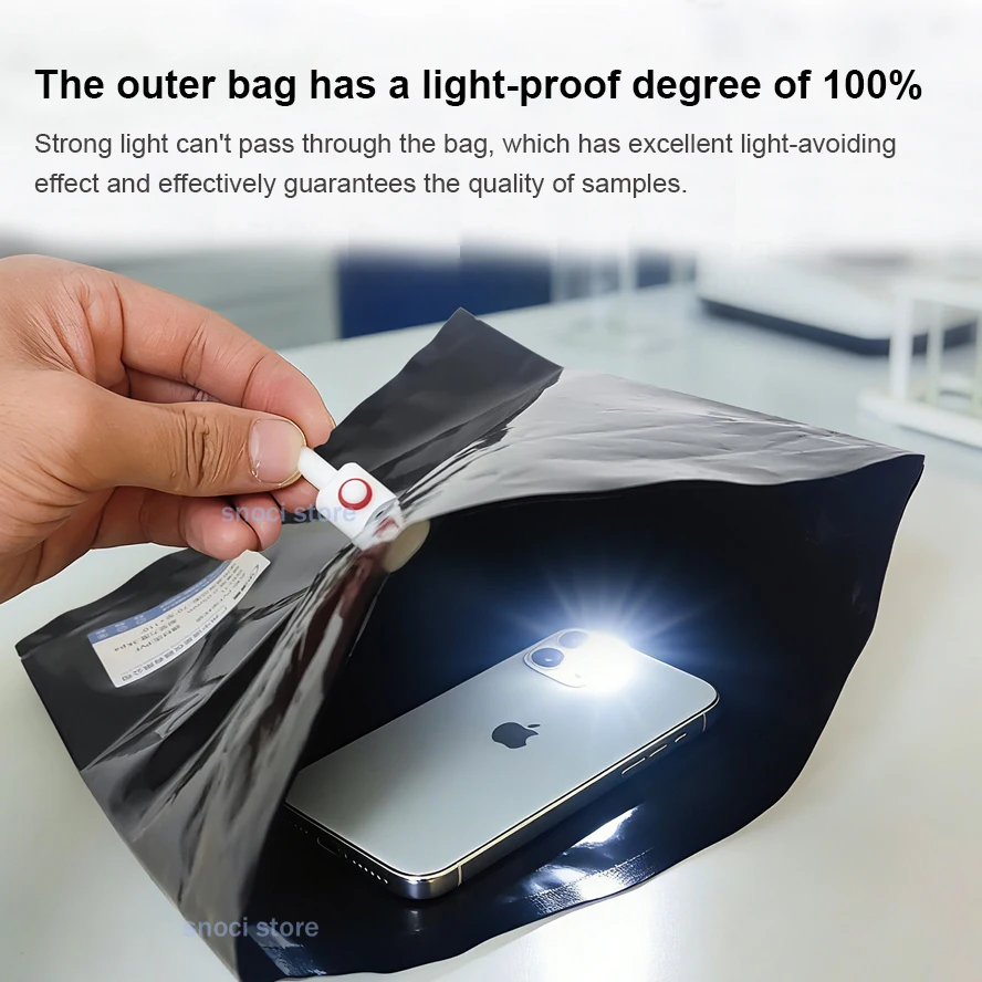 PVF Gas Sampling Bags PVC bag light-proof gas sample bag non-methane total hydrocarbon gas bag with PTFE single valve Black 1Pcs