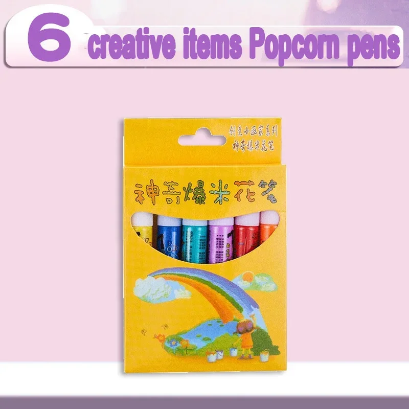 New Exotic Popcorn Pen Multifunctional Foam Marker Pen Notebook Children's Magic Pen Fun Fluffy Pen