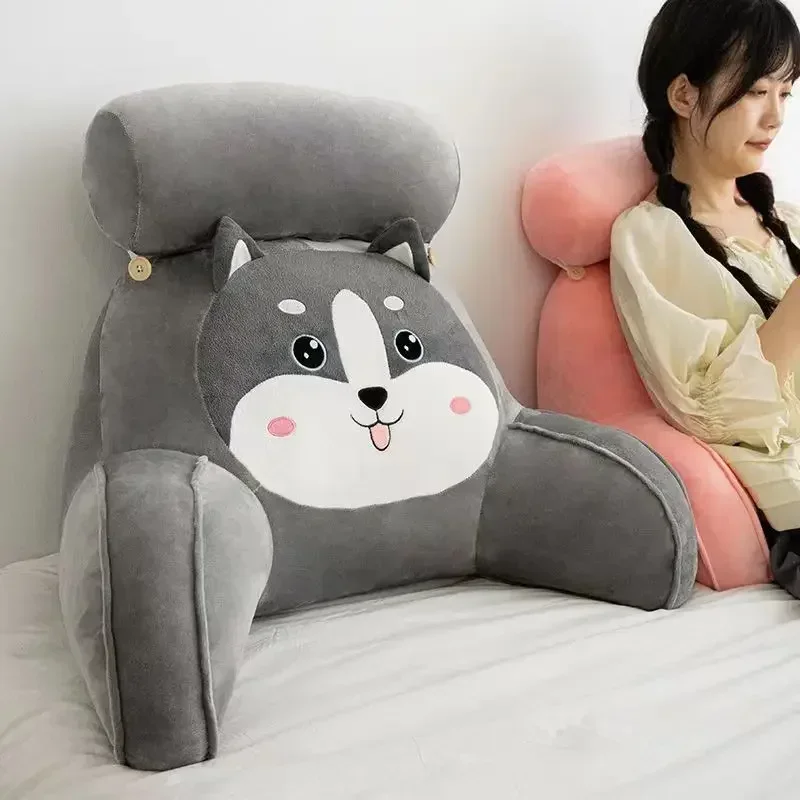 Large Backrest Cushion Lumbar Support Pillow Triangle Reading Pillow Soft Headboard Cushion Can Be Disassembled Washed Office