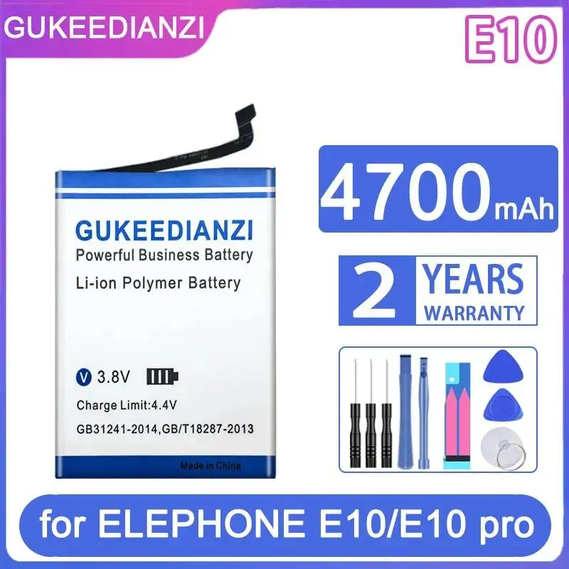 Аккумулятор для мобильного телефона Elephone E10 Pro, надежная мощность, 4700 мАч