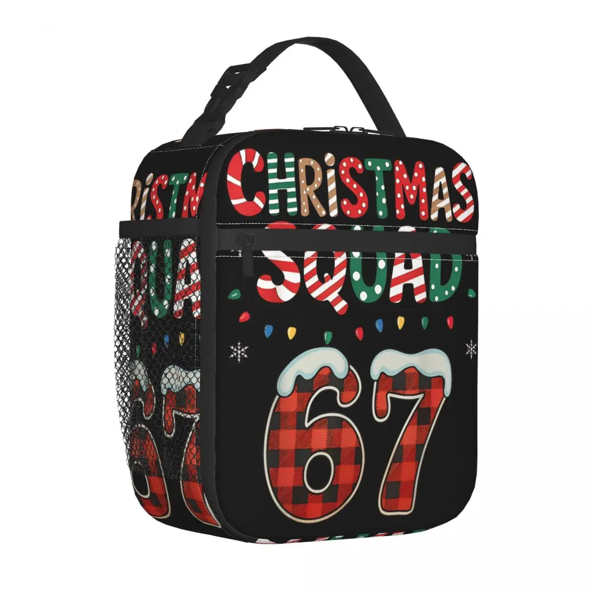 Torba Termiczna Świąteczna Bruh 67 Sześć Siedem 6 7 na Lunch Piknikowa Wielorazowa Torba na Żywność Pojemnik Termiczny Chłodziarka Termiczna na Żywność