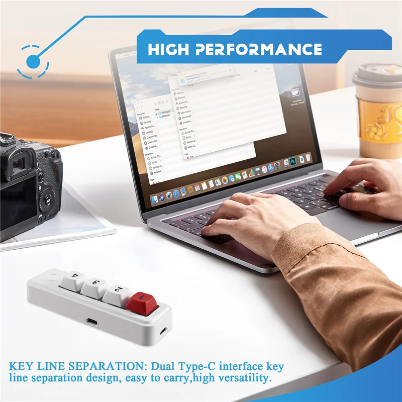 

Superb RGB Mechanical Gaming Keyboard 4-Key Wired Hot-Swappable Keyboard Ergonomic Wired Design For PC/Desktop Gamers