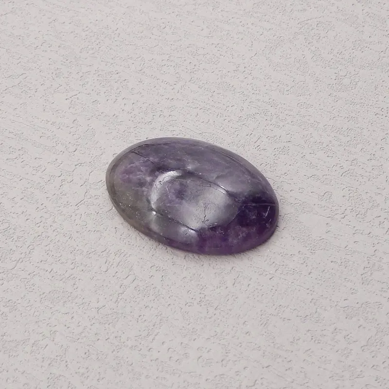 Natural Stone Amethyst Oval Flatback Cabochon Gemstone Beads Jewelry DIY