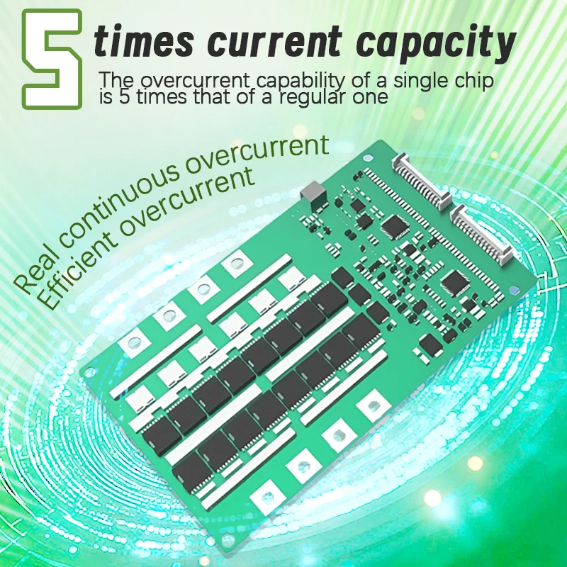 لوح حماية المنفذ المشترك GlamReach BMS 15S 54V مع خط التوازن وNTC لحزمة بطارية ليثيوم أيون للدراجات الكهربائية #4