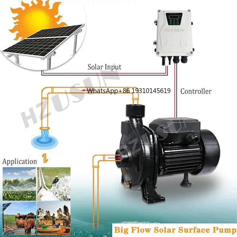 

【From China】Above Ground 1 DC Solar Clean Water Circulation Pump For Home Jojo Tank SUS304 Surface Pressure Pumping Machine Pric