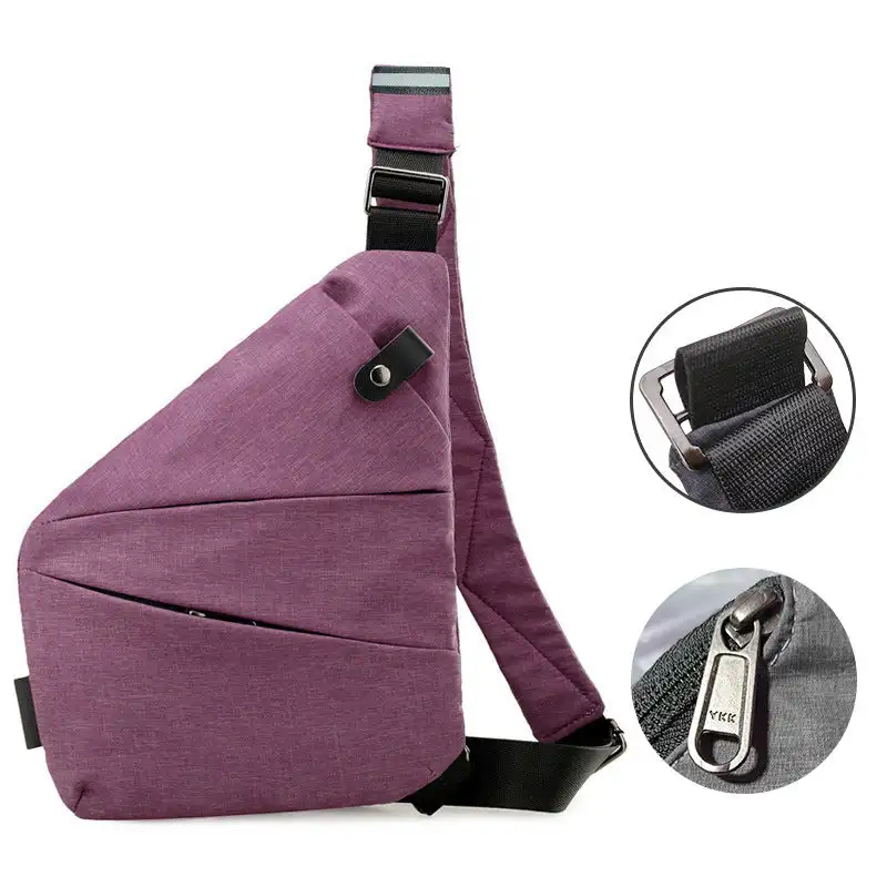 Bolso Personal flexible para hombre, bandolera cruzada para zurdos y diestros, bandolera de hombro multifunción, paquete de pecho de mensajero corto