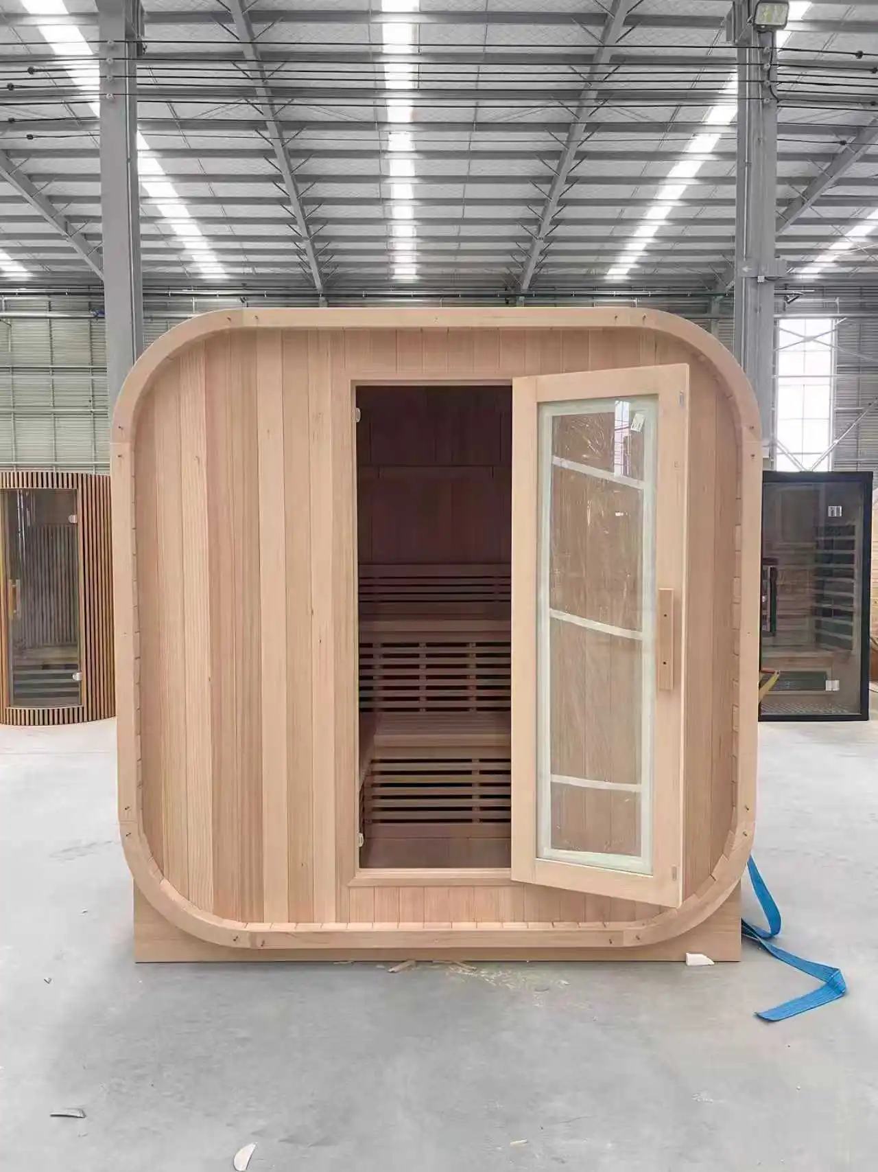 Hot-selling Outdoor Traditional Saunas For Home And Garden Luxury Modern Design Dry Steam Function Sauna For Health Therapy.