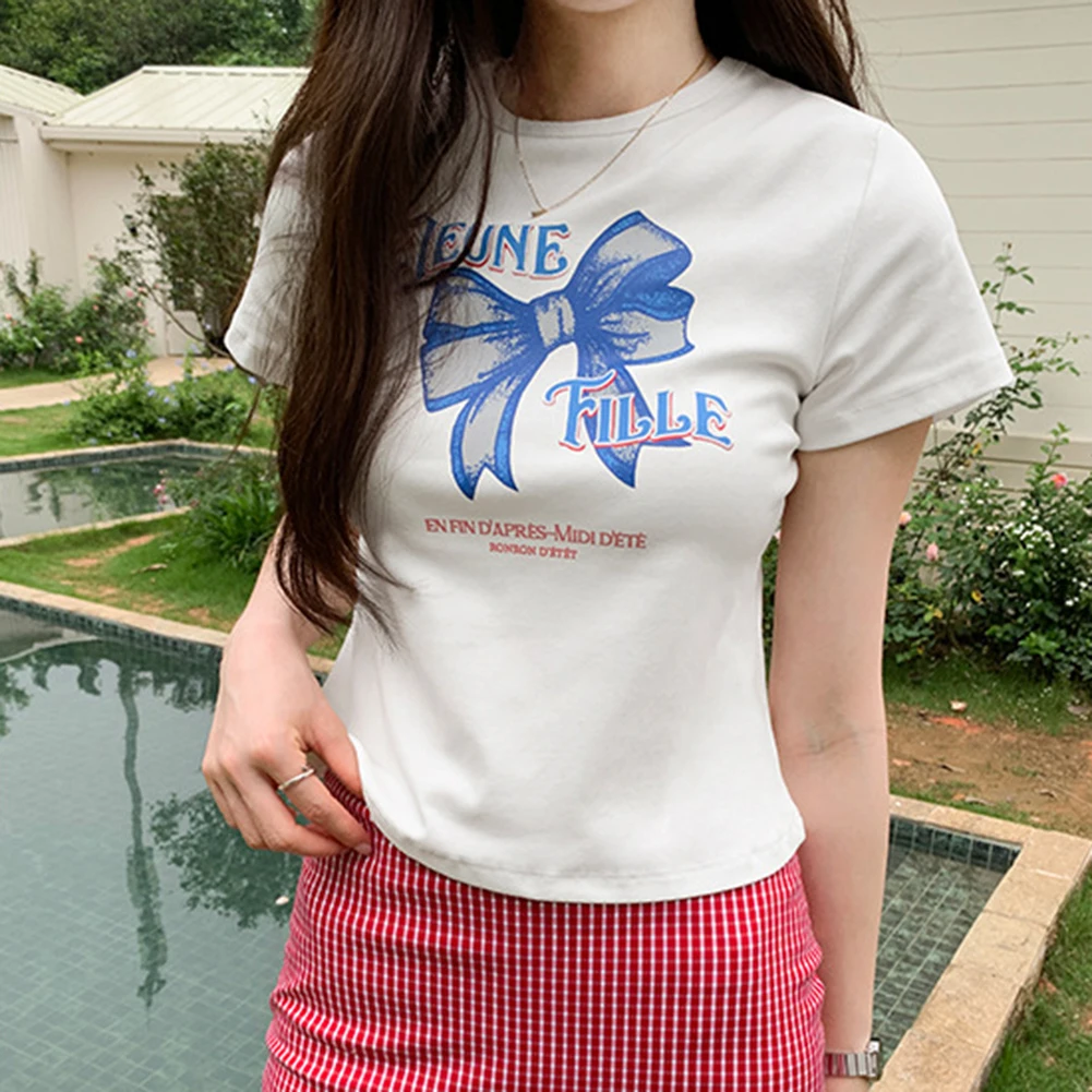 

Everyday Fashion Printed Top Casual Shirt Basic Design Women's Top Daily Use Microelasticity Fabric Sweet Design