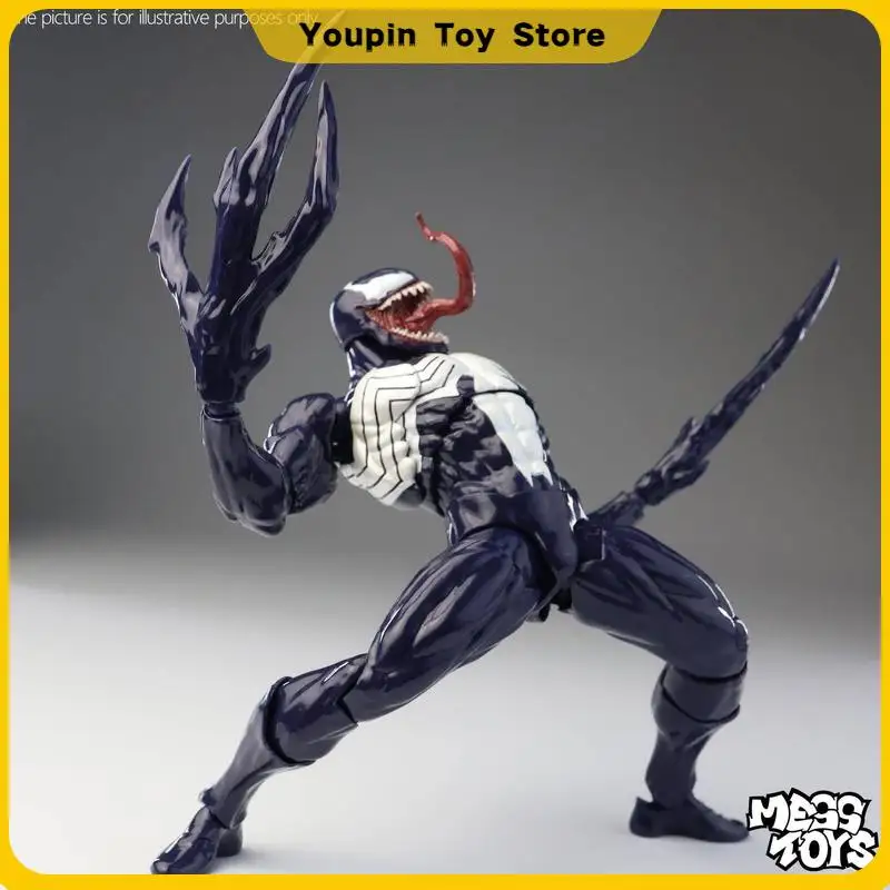 NEW Mess Toys Venom Lethal Neighbor Spider Man Symbiotic Black Suit Messtoys Spiderman Anime Action Figure Model Doll Gifts Toys - view 3