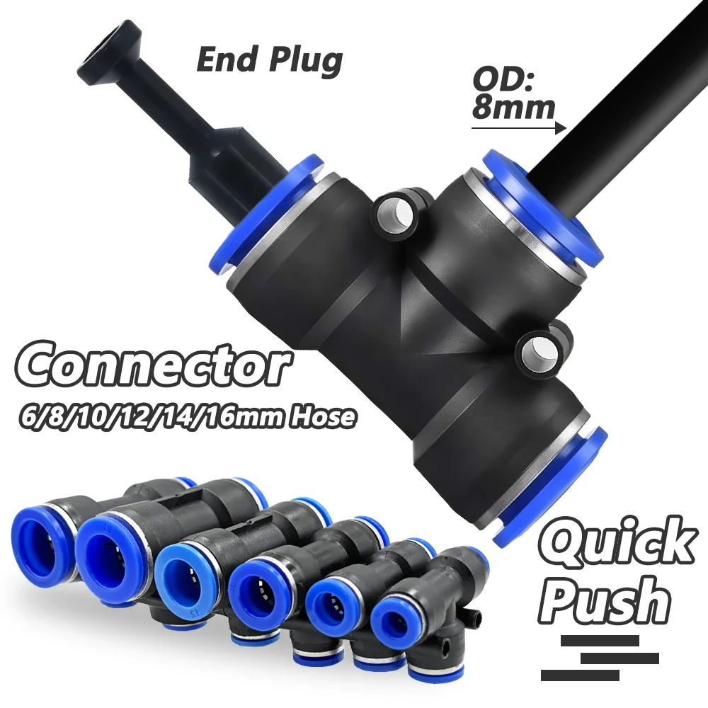 20/30/50cm 360° Bend Misting Nozzle Adjustable Sprayer Outdoor Garden Irrigation Watering Sprinklers 6-16mm Tube Quick Connect