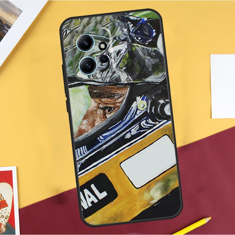 Ayrton Senna Painting Case For Xiaomi Redmi 12C 10C 9C 10A 9A Redmi Note 8 9 10 12 Pro 9S 10S 11S 12S Back Cover