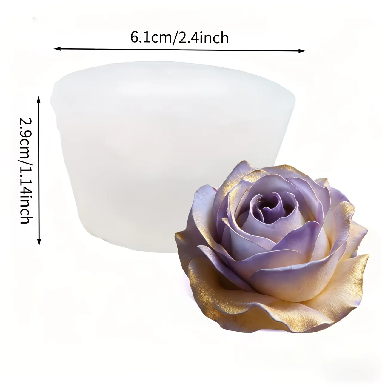 3D Elegant Rose Silicone Mold  - огляд і ціна Resin Art Rose Petals