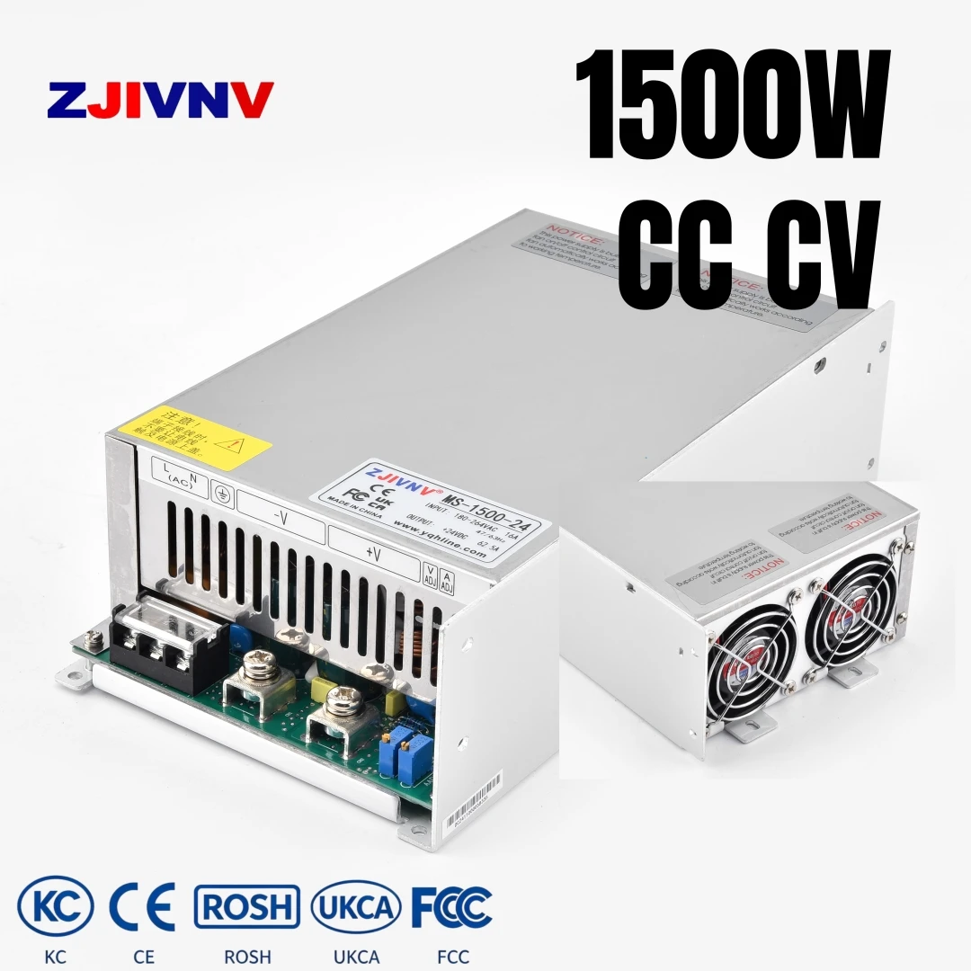 mini size 1500w switching power supply input 220vac to DC 24V 36V 48V 60V 80V output voltage and current adjustable CC CV  PSU