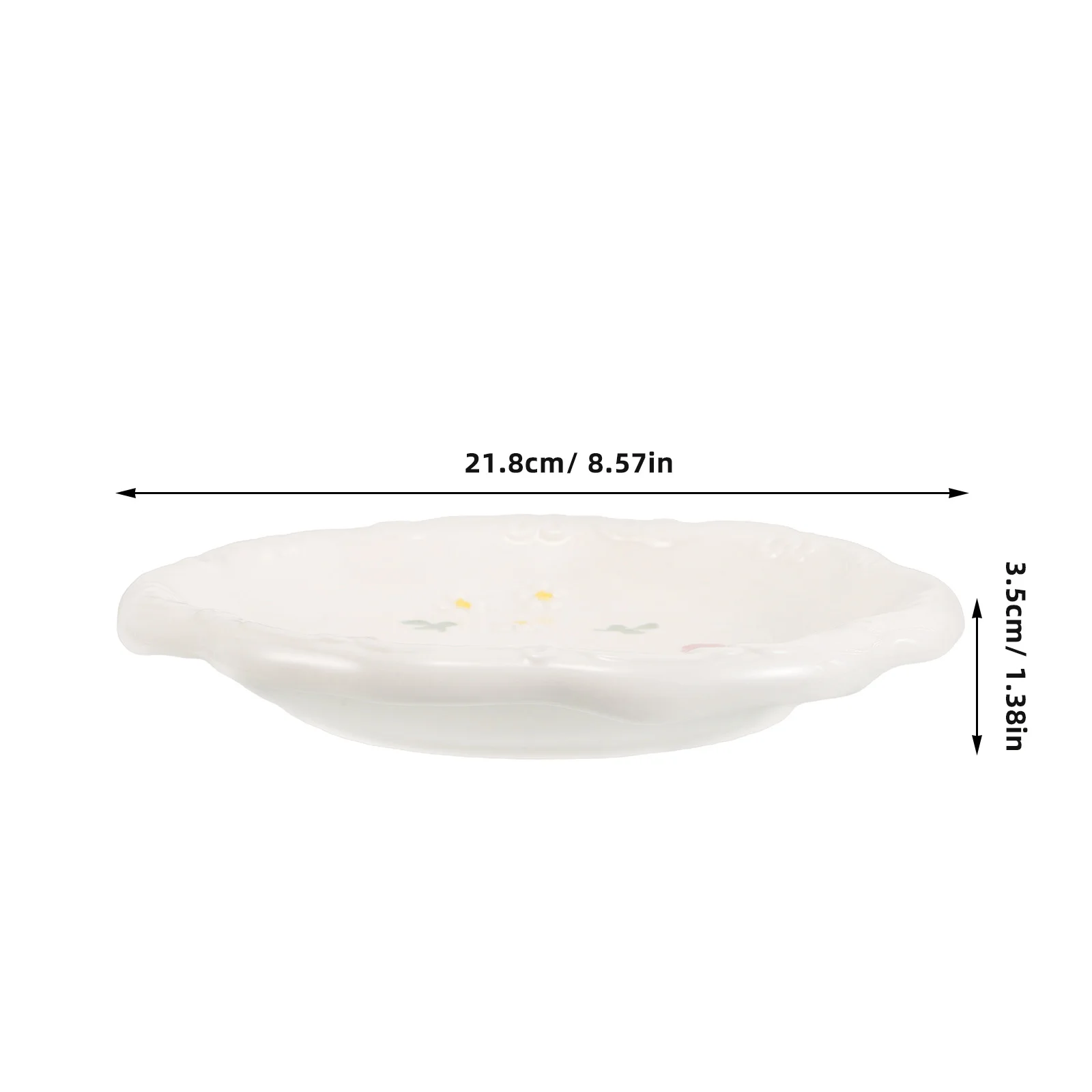 Irregular Ceramic Jewelry Tray Decorative Vanity Tray Trinket Dish Ring Holder Plate for Jewelry Keys Small Items