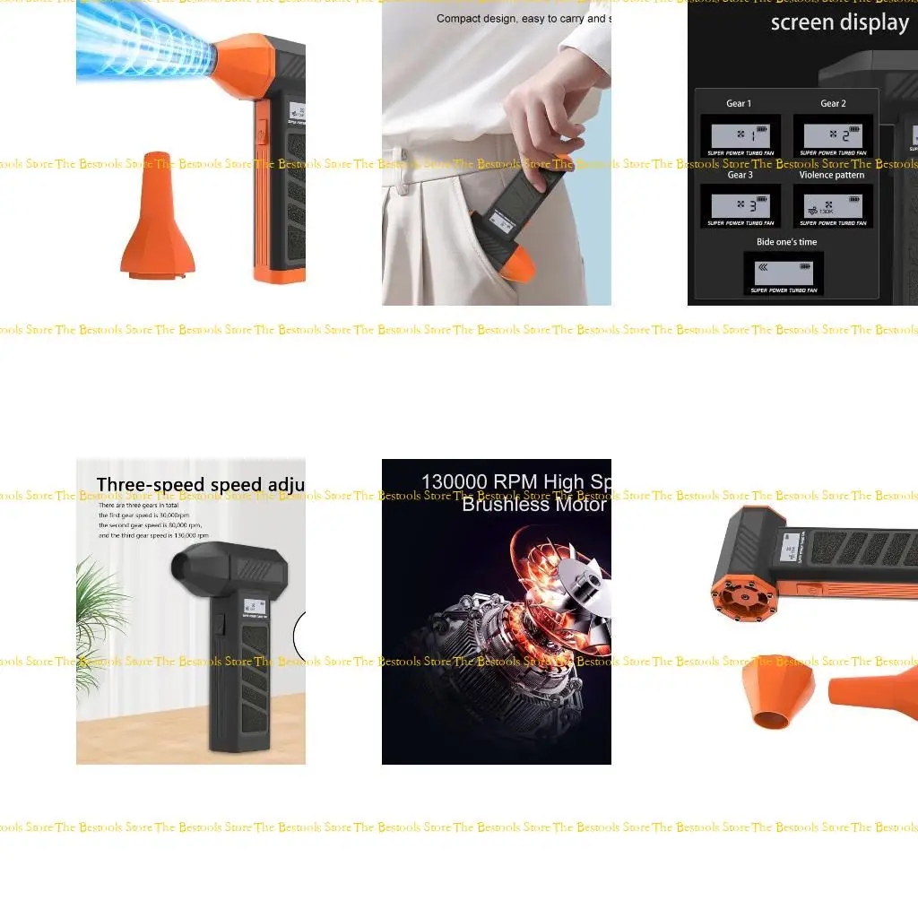 

12PF 130000RPM Jet Dry Blower Jet Hair Dryer Powerful Fan Cordless Blower Computer Vacuum Cleaners Rechargeable Reusable