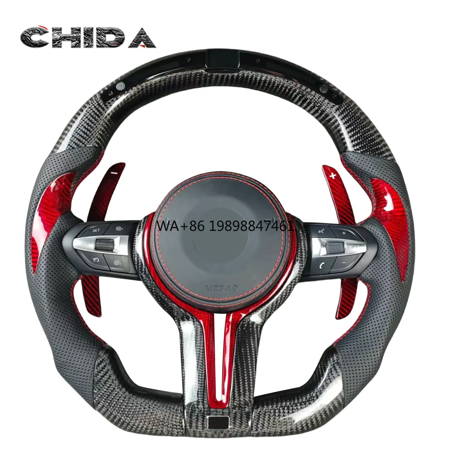 

Custom Carbon Fibre LED Steering Wheel for BMW F30 F32 F10 F20 F07 F11 E60 E90 M2 M3 M4 M5 M7 M Sport 3 Series